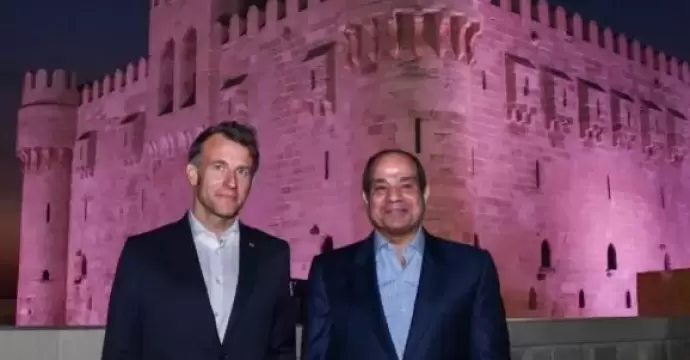 السيسي لماكرون من الإسكندرية: أهلا بكم ضيفا عزيزا في عروس البحر المتوسط