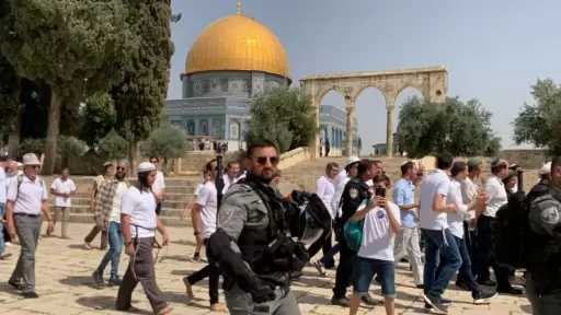 عشرات المستوطنين الإسرائيليين يقتحمون المسجد الأقصى