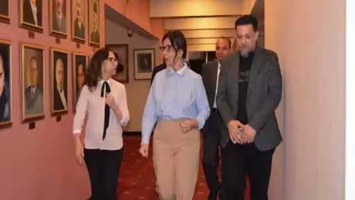 وزيرة الثقافة تُتابع خطط تطوير دار الأوبرا المصرية وتتفقد المسرح الكبير
