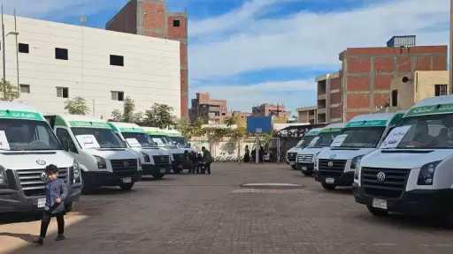 حزب الجبهة الوطنية يفتتح أكبر قافلة طبية مجانية بالغربية