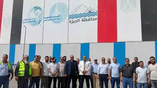رئيس مياه الجيزة يتفقد محطة جزيرة الدهب.. ويؤكد: مستعدون لاستقبال العيد