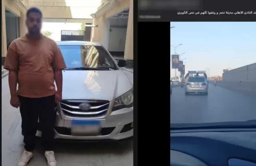 القبض على قائد سيارة سمح لفتاتين بالجلوس على النوافذ أثناء السير بالقاهرة
