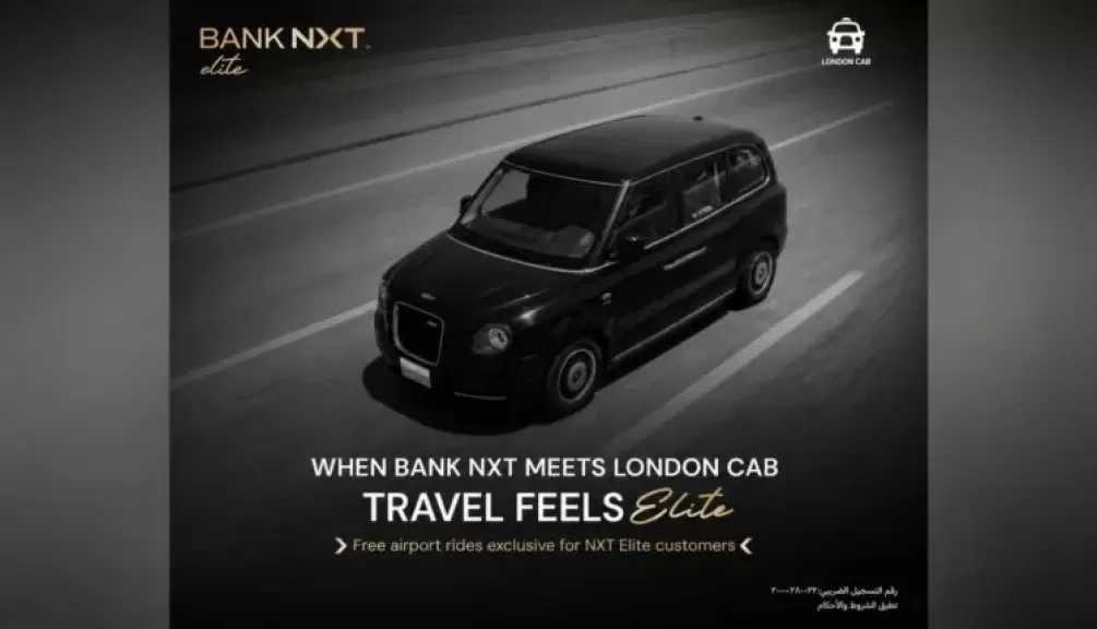 بنك نكست يتيح لعملاء NXT Elite رحلات مجانية بالتعاون مع London Cab