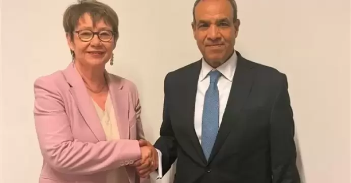 وزير الخارجية يلتقي رئيسة البنك الأوروبي لإعادة الإعمار والتنمية