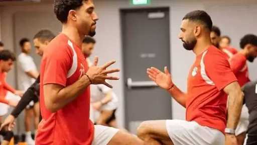منتخب مصر يتدرب في فندق الإقامة استعدادا لمواجهة بلجيكا في كأس العالم