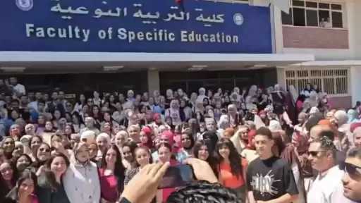 طلاب نوعية المنيا يحتفلون بنهاية الامتحانات ويؤكدون: هي بيتنا الثاني