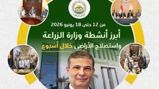 ”الزراعة” تستعرض جهودها في دعم المزارعين وتحقيق الأمن الغذائي خلال الأسبوع الثالث من يونيو الجاري