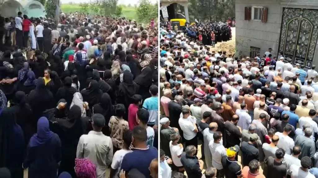 تشييع جثامين ضحايا غرق شاطئ إدكو بمسقط رأسهم في الرحمانية بالبحيرة
