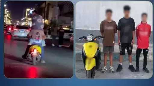 عرضوا حياتهم والآخرين للخطر.. القبض على 3 طلاب بعد حركات استعراضية بدراجة نارية في بورسعيد
