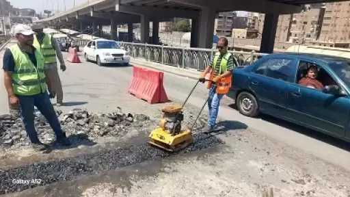 محافظ الجيزة يتابع أعمال صيانة ورفع كفاءة ورصف كوبري أرض اللواء لضمان السلامة المرورية