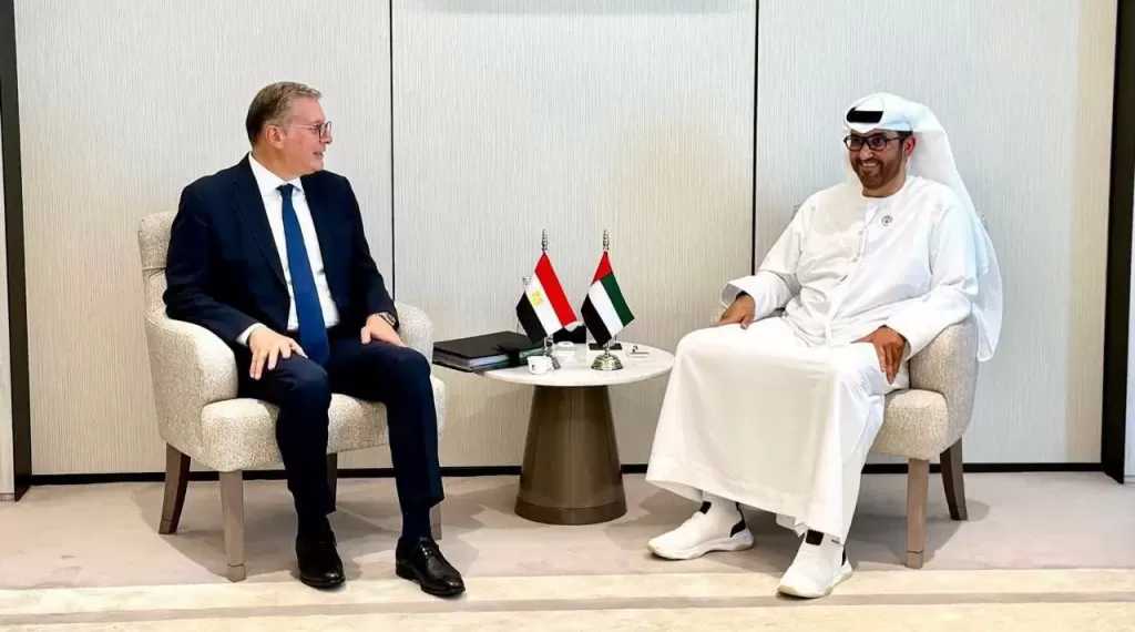 وزير البترول والثروة المعدنية يبحث مع الدكتور سلطان الجابر زيادة استثمارات أدنوك لاستكشاف وإنتاج الغاز