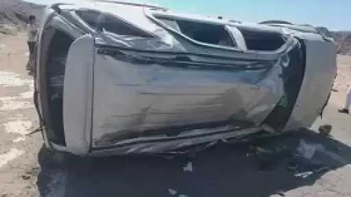 تصادم 4 سيارات في طريق شبرا بنها الحر