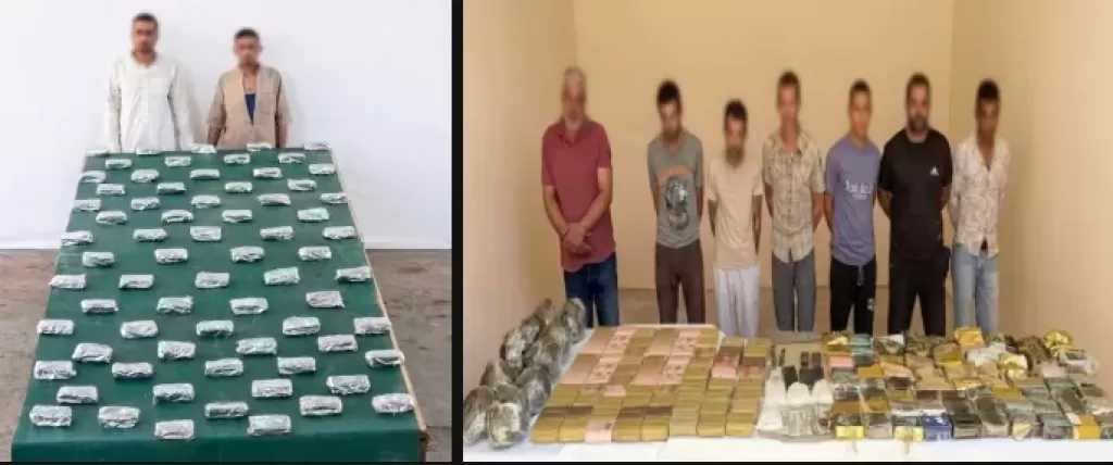 مصرع عنصر شديد الخطورة وضبط طن مخدرات بـ 114 مليون جنيه في أسيوط.. صور