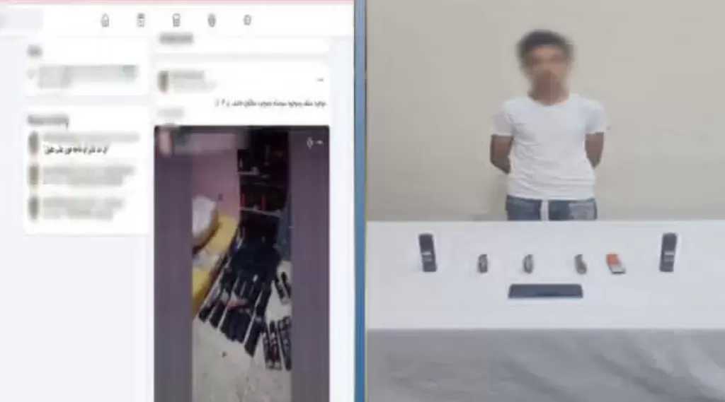 ضبط شخص يروج لبيع الأسلحة البيضاء على مواقع التواصل الاجتماعي بالجيزة