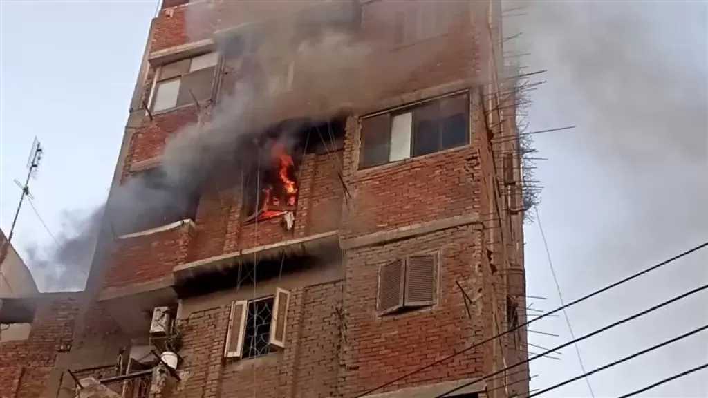 إصابة شخص في حريق شقة سكنية بمدينة 6 أكتوبر
