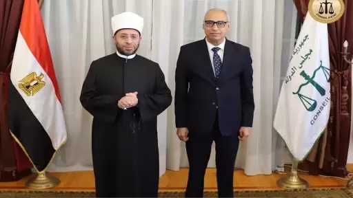 رئيس مجلس الدولة يستقبل وزير الأوقاف