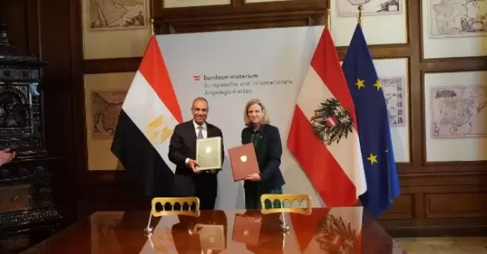 وزير الخارجية يجرى مشاورات سياسية مع نظيرته النمساوية
