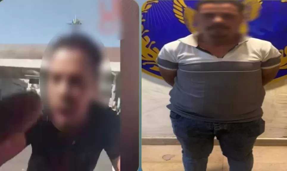 سقوط سائق ميكروباص ظهر في فيديو الإساءة لقائد سيارة ملاكي بالقاهرة