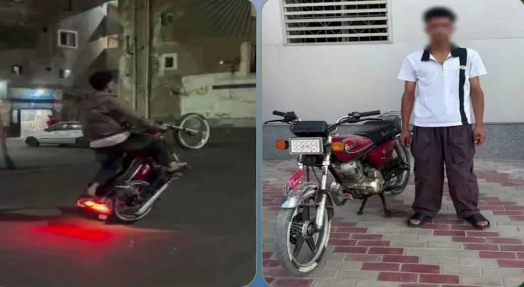 بعد فيديو أثار الجدل.. الأمن يضبط قائد دراجة نارية استعرض وخالف الاتجاه بالسلام