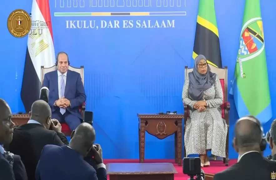 الرئيس السيسي ورئيسة تنزانيا يشهدان التوقيع على عدد من الاتفاقيات ومذكرات التفاهم