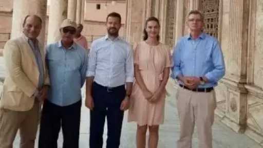 رئيس جمهورية الجبل الأسود وقرينته يزوران قلعة صلاح الدين الأيوبى