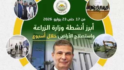 ”الزراعة” تستعرض جهودها في دعم المزارعين وتحقيق الأمن الغذائي خلال الأسبوع الثالث من يوليو الجاري