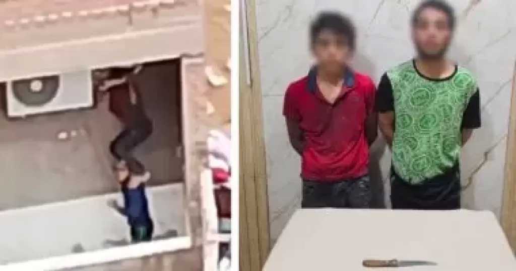 الداخلية تضبط لصين حاولا سرقة تكييف فى المحلة بعد تصويرهما