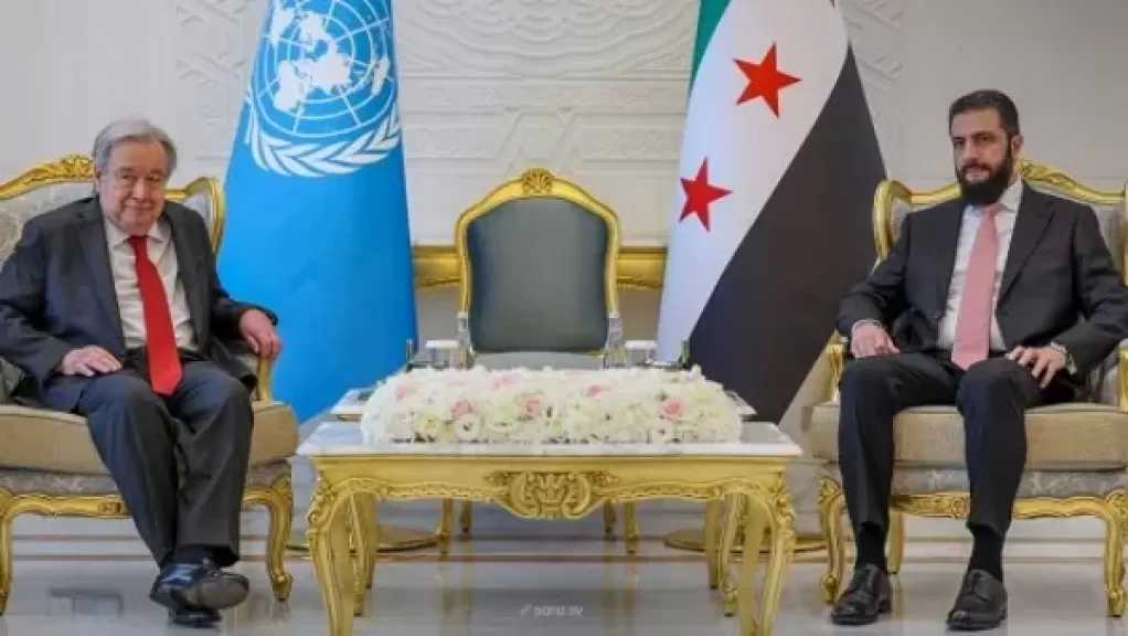 الرئيس السوري يبحث مع أمين الأمم المتحدة التعاون لدعم ‏جهود التعافي المبكر