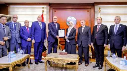 «لتقديم التهنئة لها».. رئيسة النيابة الإدارية تستقبل رئيس هيئة قضايا الدولة