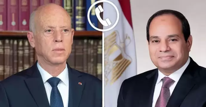 الرئيس السيسي ونظيره التونسي يؤكدان ضرورة تغليب الحلول السياسية والعمل على خفض التصعيد