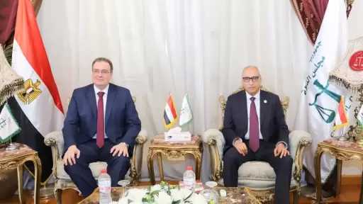 رئيس مجلس الدولة يستقبل رئيس الجهاز المركزي للتنظيم والإدارة لتقديم التهنئة