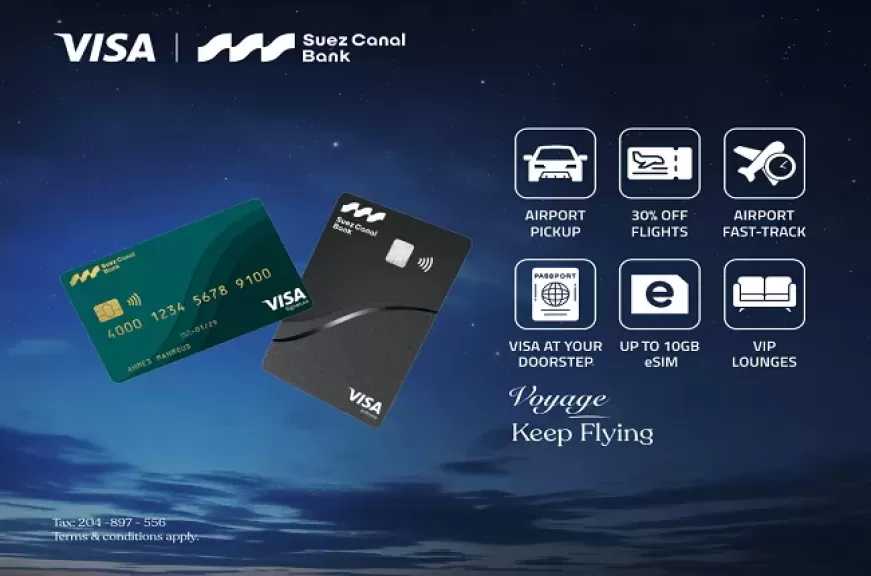 بنك قناة السويس يتيح تجربة سفر استثنائية لعملاء بطاقات Visa الائتمانية