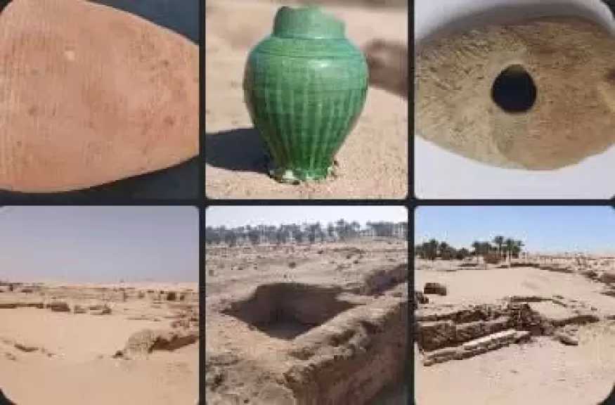 الكشف عن بقايا خان طريق أثري بمدينة عسيلة في شمال سيناء