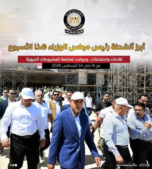 المركز الإعلامي لمجلس الوزراء يستعرض بالإنفوجراف أبرز أنشطة هذا الأسبوع
