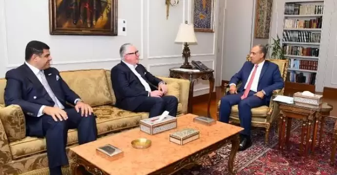 وزير الخارجية يستقبل الرئيس التنفيذي لشركة ”فوربس جلوبال”