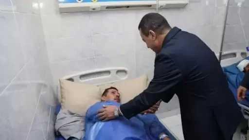 محافظ المنوفية يزور مصابى انقلاب ميكروباص بطريق كفر داود- البريجات