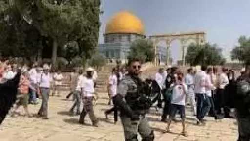 عشرات المستوطنين يقتحمون باحات المسجد الأقصى