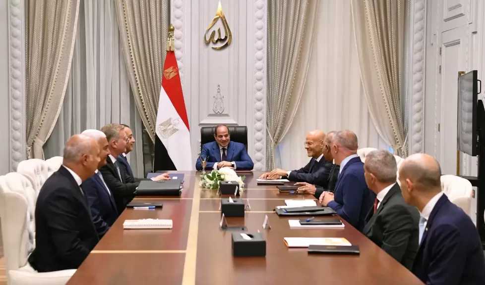 الرئيس السيسي يؤكد أهمية استمرار مسيرة التعاون المُثمرة ما بين مصر وشركة ”إيني” الإيطالية