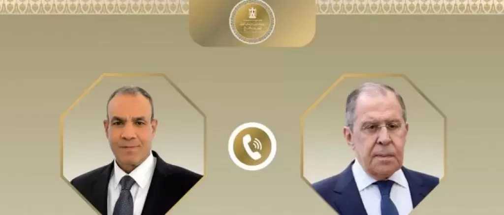 وزير الخارجية ونظيره الروسي يبحثان التطورات في الشرق الأوسط