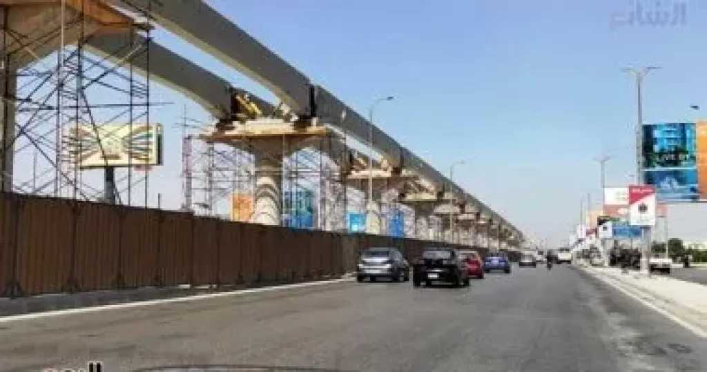 غلق كلي بطريق امتداد محور 26 يوليو لتنفيذ رفع كوبري مشاة المونوريل
