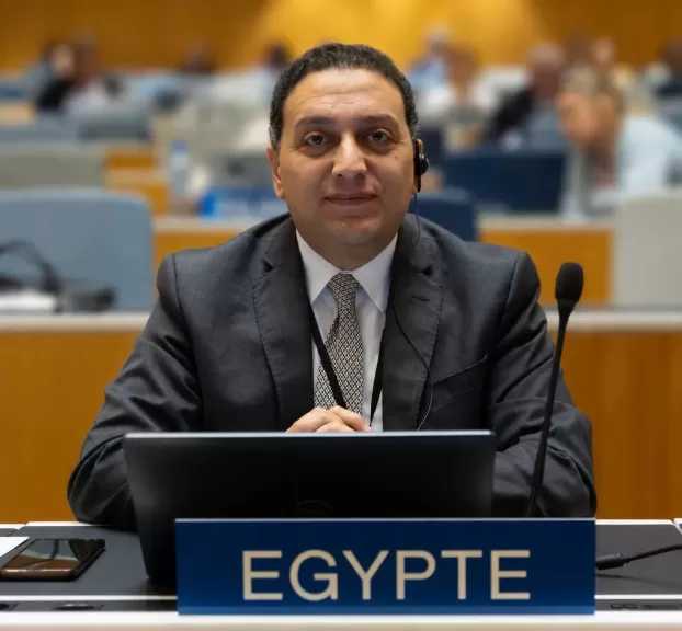 المستشار محمد عادل متحدثاً باسم رئاسة مجلس الوزراء