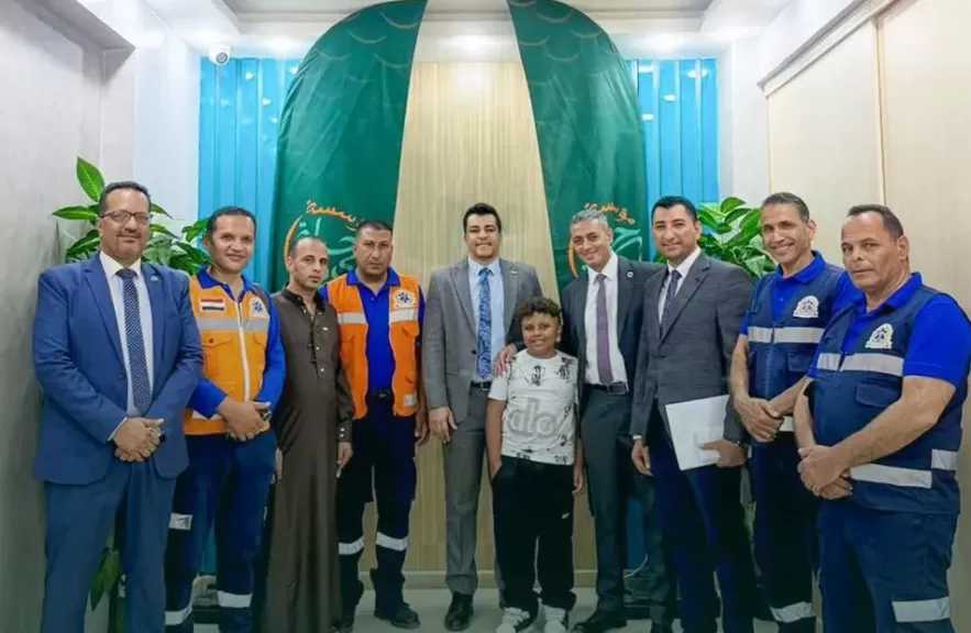 «حياة كريمة» تكرم أبطال هيئة الإسعاف والطفل محمد رجب تقديرًا لدورهم في إنقاذ حياة والد الطفل