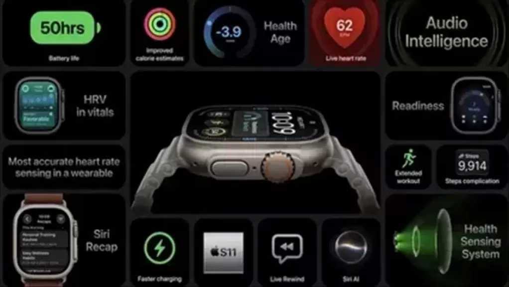 آبل تكشف عن Apple Watch Ultra 4 ببطارية تصل إلى 84 ساعة