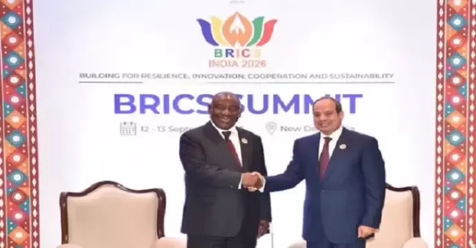 الرئيس السيسي ورئيس جنوب إفريقيا يؤكدان على ضرورة احترام القانون الدولي وضمان حقوق الدول في قضية المياه