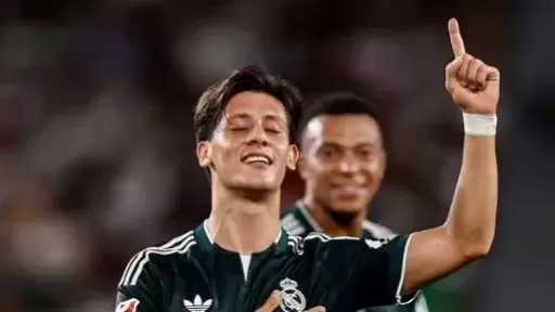 إلتشى ضد ريال مدريد.. ثنائية لمبابى فى الشوط الأول بالدورى الإسبانى