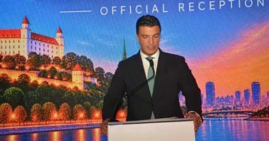 وزير الصناعة يشارك بفعاليات الاحتفال اليوم الوطني لجمهورية سلوفاكيا