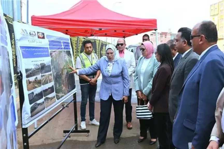 بتكلفة 54 مليون جنيه.. محافظ البحيرة تفتتح مشروع إنشاء محور ساسون بأبو حمص