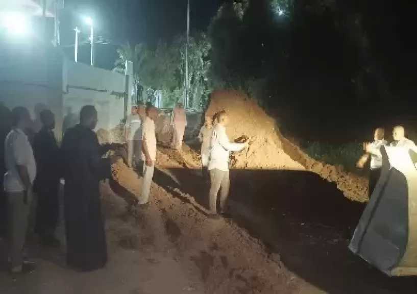 إزالة حالة تعدٍّ على أرض زراعية في منشأة العماري بالأقصر