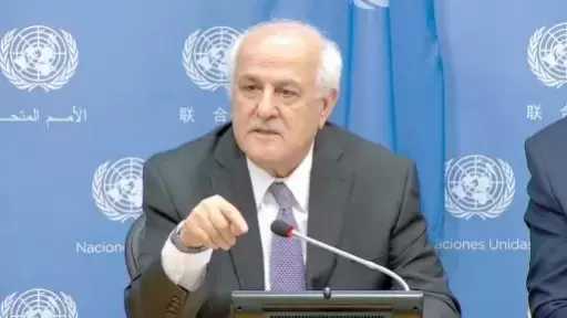 مندوب فلسطين بالأمم المتحدة: نثمن موقف مصر الرافض للتهجير القسرى
