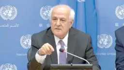 مندوب فلسطين بالأمم المتحدة: نثمن موقف مصر الرافض للتهجير القسرى